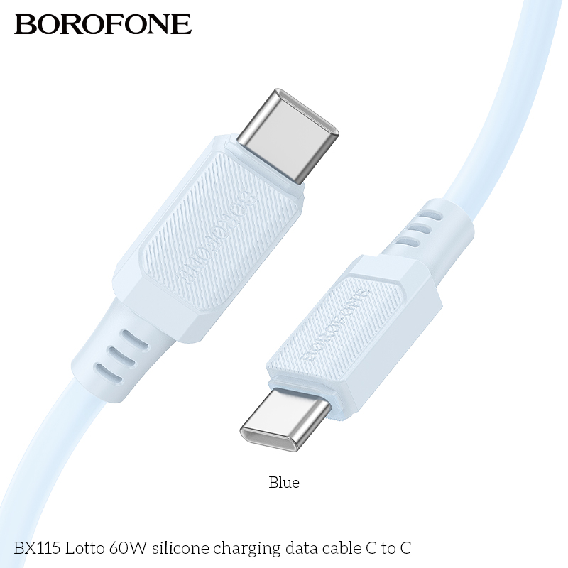BOROFONE BX115 Lotto USB-C to USB-C cable 60W NZ 2